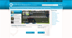 Desktop Screenshot of findamedicalmalpracticeattorney.com